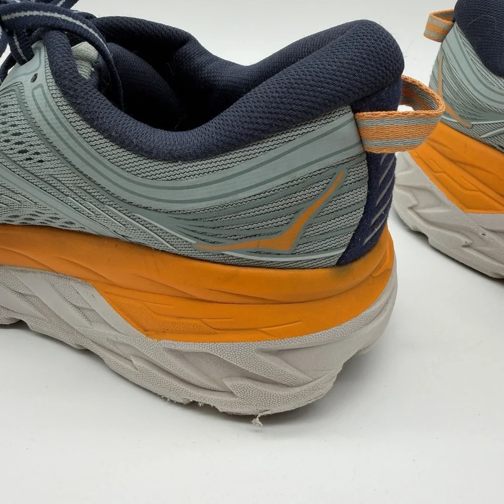 Hoka Shoes Men's Sz 8 Gray Bondi 7 Running‎ Hoka One One Athletic Sneakers